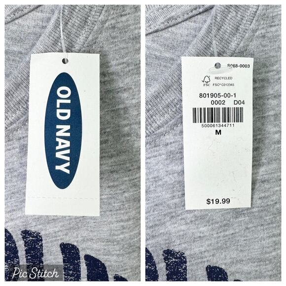 Janis Joplin Old Navy Pop Culture Graphic Crop Tee for Women Heathered Gray Sz M - Picture 6 of 11